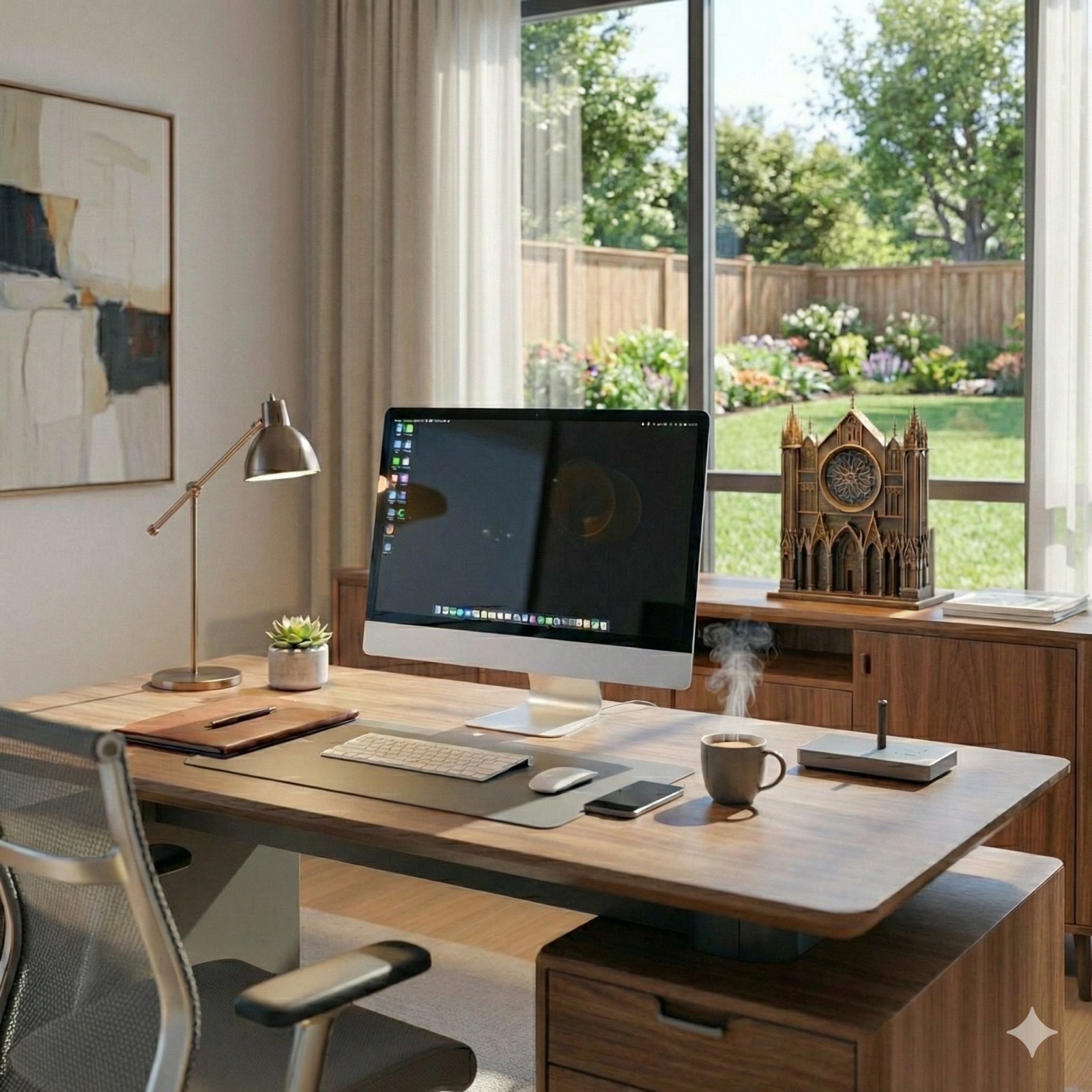 The Angelus Chime in an office workspace